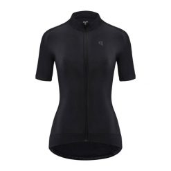 Koszulka rowerowa damska Quest Stone. Czarne t-shirty sportowe Quest, l, bez wzorów, z poliesteru, bez ramiączek, rowerowe. Za 309.99 zł.