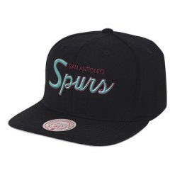 Czapka typu snapback San Antonio Spurs NBA Champ Year Trophy Hwc. Czarne czapki z daszkiem Mitchell & Ness, bez wzorów, sportowe. Za 225.00 zł.