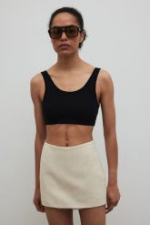 Spódnico spodenki z lnem w kolorze IVORY LINEN- MOVE-XL. Spódnice Marsala, na imprezę, m, bez wzorów, z bawełny, eleganckie. Za 229.90 zł.