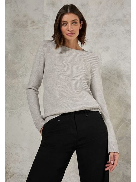 Cecil Sweter w kolorze szarym rozmiar: S. Szare swetry Cecil, s, bez wzorów, z bawełny, bez ramiączek. Za 131.43 zł.