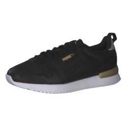 Buty do chodzenia damskie Puma R78 METALLIC POP. Czarne buty treningowe Puma, bez wzorów, z materiału, bez zapięcia, trekkingowe. Za 195.99 zł.
