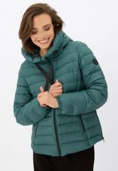 Pikowana kurtka J-NORDIC. Zielone kurtki przejściowe sportowe Volcano, na zimę, s, bez wzorów, z materiału, bez kaptura. Za 319.99 zł.