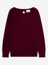 Just Cashmere Kaszmirowy sweter "Abigail" w kolorze bordowym rozmiar: L. Czerwone swetry Just Cashmere, l, bez wzorów, z kaszmiru, bez ramiączek. Za 369.99 zł.