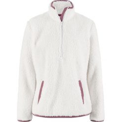 Miękka bluza z polaru ze stójką bonprix biel wełny. Bluzy z polaru bonprix. Za 37.99 zł.