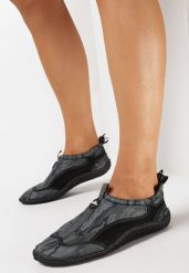 Szare Wsuwane Buty Sportowe do Wody z Regulowaną Cholewką Vanlewn. Szare buty treningowe Born2be, bez wzorów, bez zapięcia, żeglarskie. W wyprzedaży za 33.99 zł.