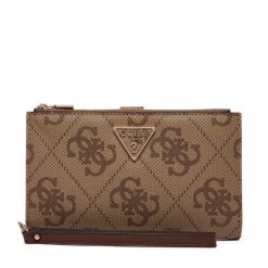 Portfel Guess. Brązowe portfele Guess, z aplikacjami. Za 299.99 zł.
