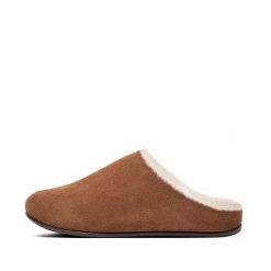 Kapcie damskie FitFlop Chrissie™. Brązowe kapcie FIT FLOP, bez wzorów, z wełny. Za 617.00 zł.