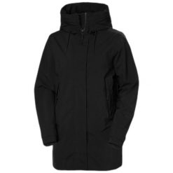 Damska kurtka wodoodporna Helly Hansen Victoria Mid Length. Czarne kurtki Helly Hansen, bez wzorów, casualowe, bez kaptura. Za 820.50 zł.