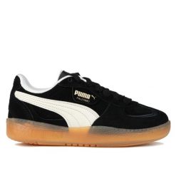 Buty damskie trampki sportowe PALERMO MODA. Czarne trampki Puma, bez wzorów, z dresówki, eleganckie, bez zapięcia. Za 395.35 zł.