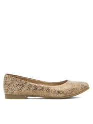Lasocki Baleriny RST-ERICA-10 Beżowy. Brązowe baleriny Lasocki, bez wzorów, ze skóry, bez obcasa, bez zapięcia. Za 139.99 zł.