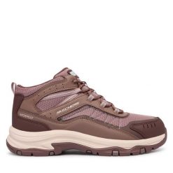 Trekkingi Skechers. Fioletowe buty trekkingowe Skechers, bez wzorów, bez zapięcia, trekkingowe. Za 479.99 zł.