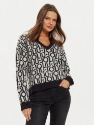 Liu Jo Sweter WF4436 MA30P Biały Regular Fit. Białe swetry Liu Jo, xs, bez wzorów, z syntetyku, bez ramiączek. Za 859.99 zł.