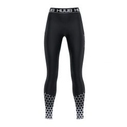 Legginsy kompresyjne damskie HUUB Compression Tights. Czarne legginsy HUUB, bez wzorów, z elastanu, sportowe, długie. Za 239.99 zł.