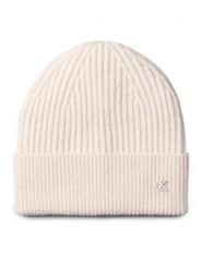 Calvin Klein Czapka Ck Metal Wool Beanie LV04D8032G Écru. Czapki zimowe Calvin Klein, bez wzorów, z materiału. Za 169.99 zł.
