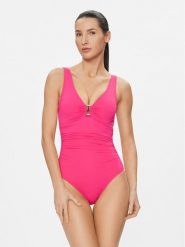 Lauren Ralph Lauren Strój kąpielowy 20201016 Różowy. Czerwone stroje jednoczęściowe Lauren Ralph Lauren, bez wzorów, z syntetyku. Za 569.99 zł.