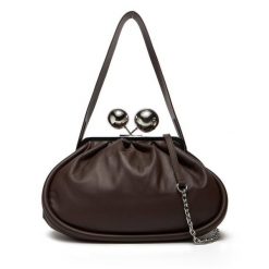 Torebka Weekend Max Mara. Brązowe torebki klasyczne Weekend Max Mara, bez wzorów, klasyczne, bez dodatków. Za 2,069.00 zł.