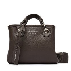 Torebka Emporio Armani. Brązowe torebki klasyczne Emporio Armani, bez wzorów, klasyczne, bez dodatków. Za 1,169.00 zł.