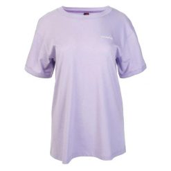 T-shirt Damski Z Krótkim Rękawem Okiri. Fioletowe t-shirty IGUANA, bez wzorów, sportowe, bez kołnierzyka, bez ramiączek. Za 83.99 zł.