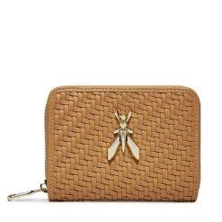 Portfel Patrizia Pepe. Brązowe portfele Patrizia Pepe, bez wzorów. Za 519.99 zł.