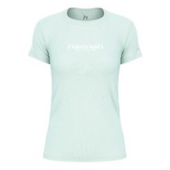 Koszulka damska Hannah Saffi II. Zielone t-shirty sportowe Hannah, bez wzorów, z materiału, bez ramiączek, trekkingowe. Za 145.70 zł.