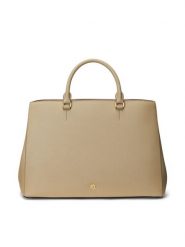 LAUREN RALPH LAUREN Torebka Hanna 431898556023 Beżowy. Brązowe torebki klasyczne Lauren Ralph Lauren, bez wzorów, ze skóry, bez dodatków. Za 939.99 zł.