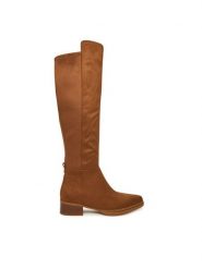 MICHAEL Michael Kors Muszkieterki Lex 40F5LXMB5S Brązowy. Brązowe kozaki MICHAEL Michael Kors, bez wzorów, z materiału, bez obcasa, na płaskiej podeszwie, bez zapięcia. Za 879.99 zł.