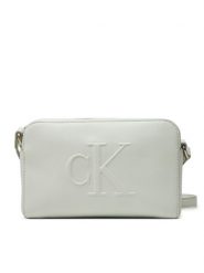 Calvin Klein Jeans Torebka Sculpted Ew Camera Bag20 LV04K3036G Szary. Szare listonoszki Calvin Klein Jeans, bez wzorów, z jeansu, bez dodatków. Za 179.99 zł.