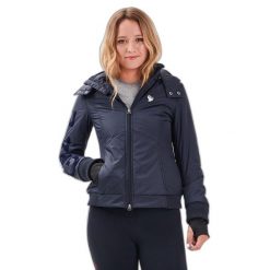 Kurtka damska Gaze Jercy. Niebieskie kurtki GAZE, bez wzorów, eleganckie, bez kaptura. Za 808.50 zł.