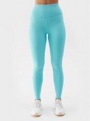 4F Legginsy 4FWSS24TFTIF232 Niebieski Slim Fit. Niebieskie legginsy 4f, bez wzorów, z syntetyku, sportowe. Za 89.99 zł.