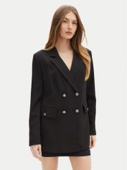 Guess Marynarka W5RN49 WGX02 Czarny Regular Fit. Czarne marynarki i żakiety Guess, l, z aplikacjami, z syntetyku, bez ramiączek. Za 479.99 zł.