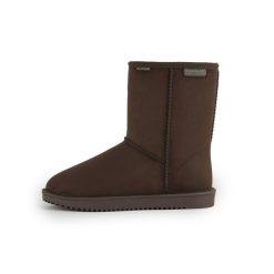 Wodoodporne buty damskie z futrem Risley. Brązowe buty trekkingowe Regatta, bez wzorów, z materiału, bez zapięcia, trekkingowe. Za 169.99 zł.