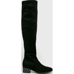 Tamaris - Kozaki. Szare kozaki Tamaris, z materiału. W wyprzedaży za 239.90 zł.