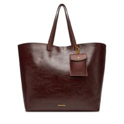 Torebka GINO ROSSI. Brązowe shopper bag Gino Rossi, bez wzorów, bez dodatków. Za 299.99 zł.