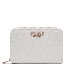Duży Portfel Damski Guess. Białe portfele Guess, z aplikacjami. Za 189.99 zł.