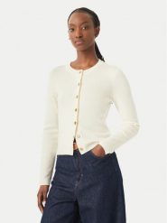 MICHAEL Michael Kors Kardigan MT5617W4VR Kremowy Regular Fit. Białe swetry MICHAEL Michael Kors, xs, bez wzorów, z wełny, bez ramiączek. Za 879.99 zł.