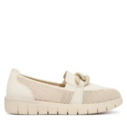 Półbuty Caprice. Brązowe półbuty wsuwane Caprice, bez wzorów, bez obcasa, na płaskiej podeszwie. Za 339.99 zł.