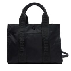 Torebka LAUREN RALPH LAUREN. Czarne torebki klasyczne Lauren Ralph Lauren, bez wzorów, klasyczne, bez dodatków. Za 599.99 zł.