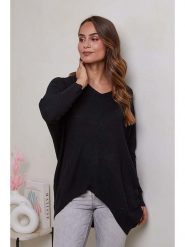 Soft Cashmere Sweter w kolorze czarnym rozmiar: 38/40. Czarne swetry Soft Cashmere, bez wzorów, z kaszmiru, klasyczne, bez ramiączek. Za 116.61 zł.
