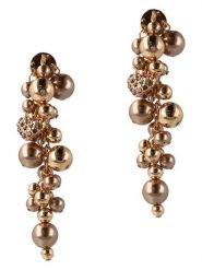 Otazu Pozłacane kolczyki-wkrętki z kryształami Swarovski rozmiar: onesize. Brązowe kolczyki Otazu, z kryształem, pozłacane. Za 173.99 zł.