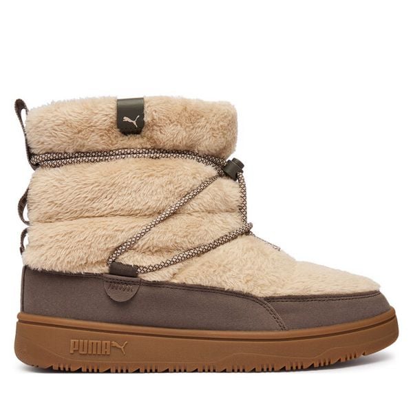 Śniegowce Puma. Brązowe śniegowce Puma, bez wzorów, bez zapięcia. Za 349.99 zł.