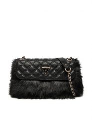 Guess Torebka HWQF93 52210 Czarny. Czarne torebki klasyczne Guess, z aplikacjami, ze skóry, bez dodatków. Za 379.99 zł.