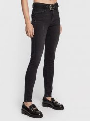 Liu Jo Jeansy UF2013 DS015 Czarny Slim Fit. Czarne jeansy Liu Jo, bez wzorów, z bawełny. Za 679.99 zł.
