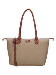 Charm Torebka w kolorze szarobrązowym - 42 x 25 x 15 cm rozmiar: onesize. Brązowe torby na laptopa Charm, bez wzorów, z materiału, na ramię. Za 117.99 zł.