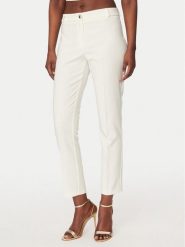 Rinascimento Spodnie materiałowe CFC0128650003 Biały Regular Fit. Białe spodnie materiałowe Rinascimento, bez wzorów, z materiału. Za 399.99 zł.