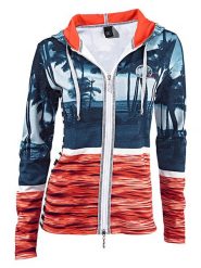 Heine Bluza w kolorze granatowo-pomarańczowym rozmiar: 36. Niebieskie bluzy Heine, bez wzorów, bez ramiączek, bez kaptura. Za 101.47 zł.