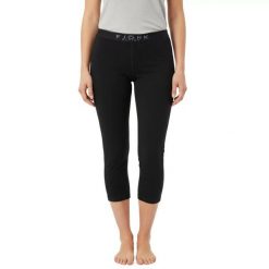 Damskie legginsy termoaktywne 3/4 100% wełna merynosów - Bjork 210. Czarne bielizna termoaktywna damska FJORK MERINO, bez wzorów, z wełny, sportowe. Za 479.00 zł.