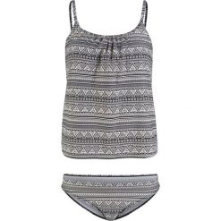 Tankini (2 części) bonprix czarno-biały z nadrukiem. Bikini marki bonprix. Za 89.99 zł.