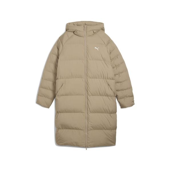 Damska parka z kapturem Mono PUMA. Brązowe płaszcze Puma, bez wzorów, sportowe, z kapturem. Za 799.00 zł.