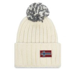 Czapka Napapijri. Brązowe czapki zimowe Napapijri, bez wzorów. Za 219.99 zł.