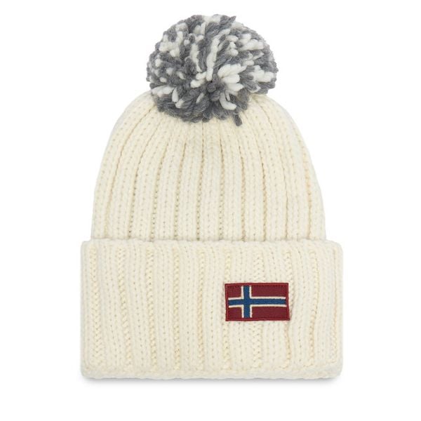 Czapka Napapijri. Brązowe czapki zimowe Napapijri, bez wzorów. Za 219.99 zł.